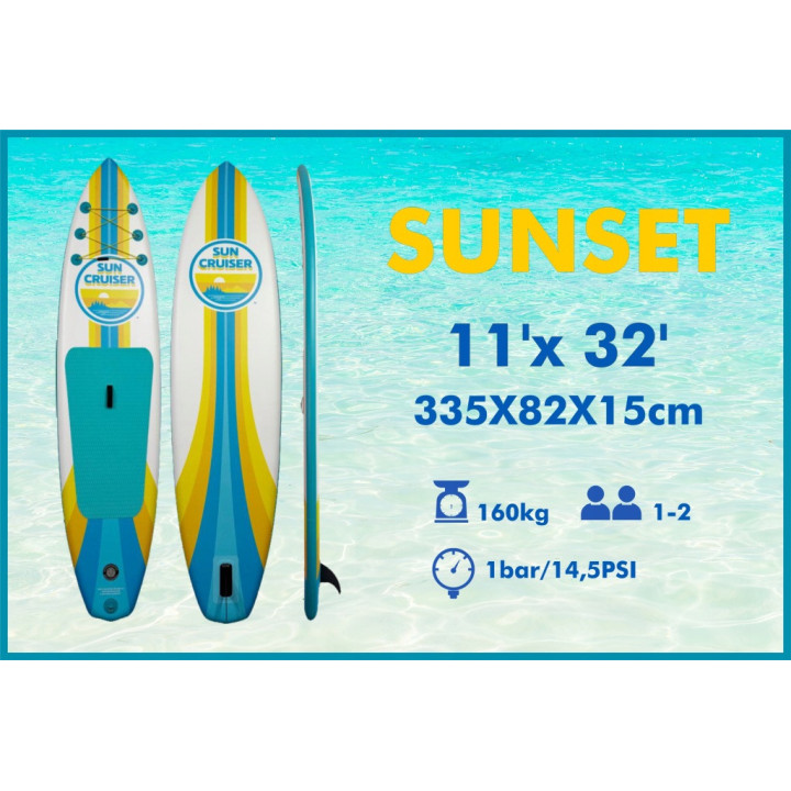 Deska SUP Sunset 335 cm z akcesoriami | Rabano.eu