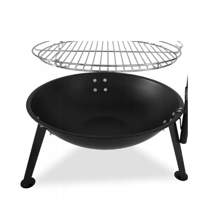 Grill Wiszący Regulowany typ żuraw regulowana wysokość Gruba Blacha trwały