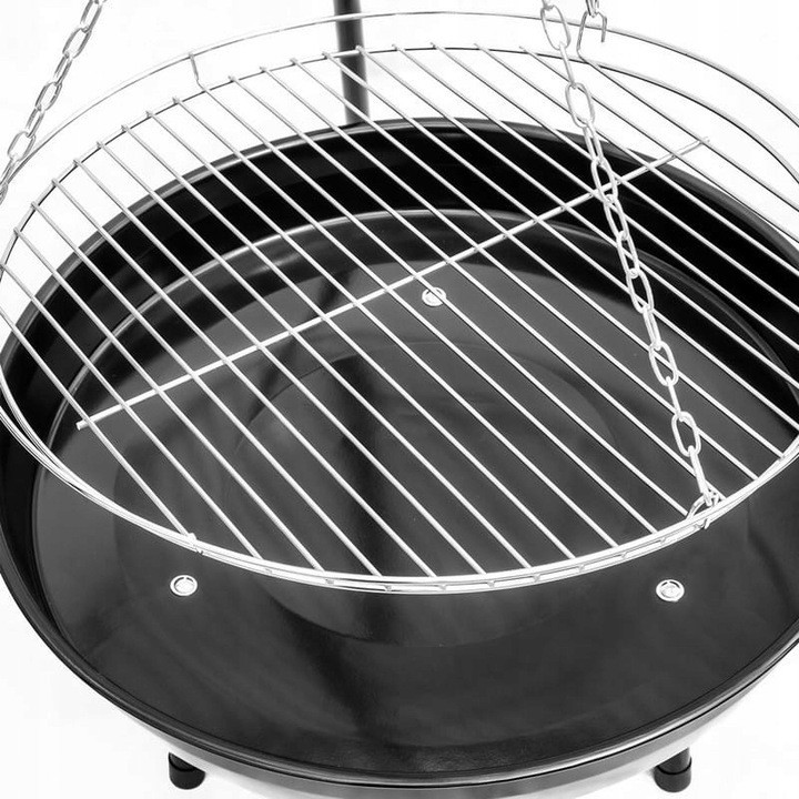 TRÓJNÓG Z RUSZTEM GRILL OGRODOWY DO PALENISK 60cm 150cm OGNISKA wiszący