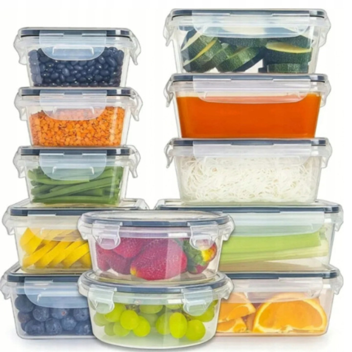 12 LUNCHBOX ŚNIADANIÓWKA PUDEŁKA NA ŻYWNOŚĆ PLASTIKOWE POJEMNIKI ZESTAW HIT