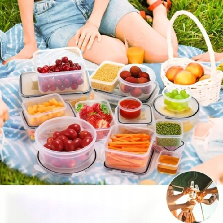 12 LUNCHBOX ŚNIADANIÓWKA PUDEŁKA NA ŻYWNOŚĆ PLASTIKOWE POJEMNIKI ZESTAW HIT