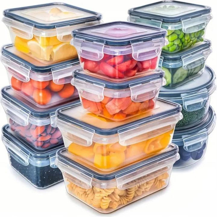12 LUNCHBOX ŚNIADANIÓWKA PUDEŁKA NA ŻYWNOŚĆ PLASTIKOWE POJEMNIKI ZESTAW HIT