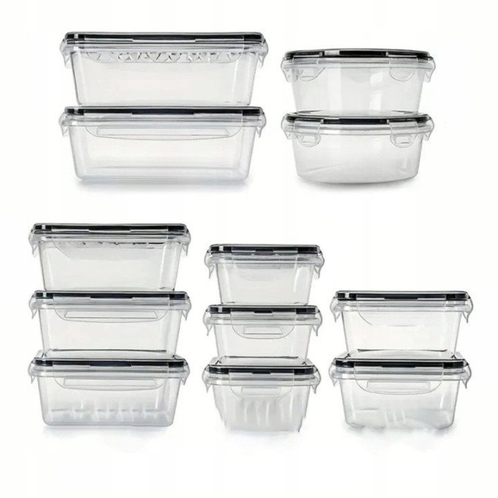 12 LUNCHBOX ŚNIADANIÓWKA PUDEŁKA NA ŻYWNOŚĆ PLASTIKOWE POJEMNIKI ZESTAW HIT