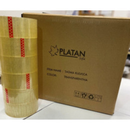 36SZT TAŚMA PAKOWA klejąca BEZBARWNA 48mm-100mb Transparentna Przezroczysta