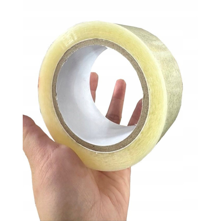 36SZT TAŚMA PAKOWA klejąca BEZBARWNA 48mm-100mb Transparentna Przezroczysta