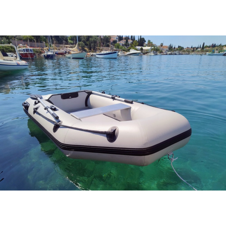 pompowany PONTON 2-osobowy 245x135cm dingy zestaw wiosła pompka 240kg HIT